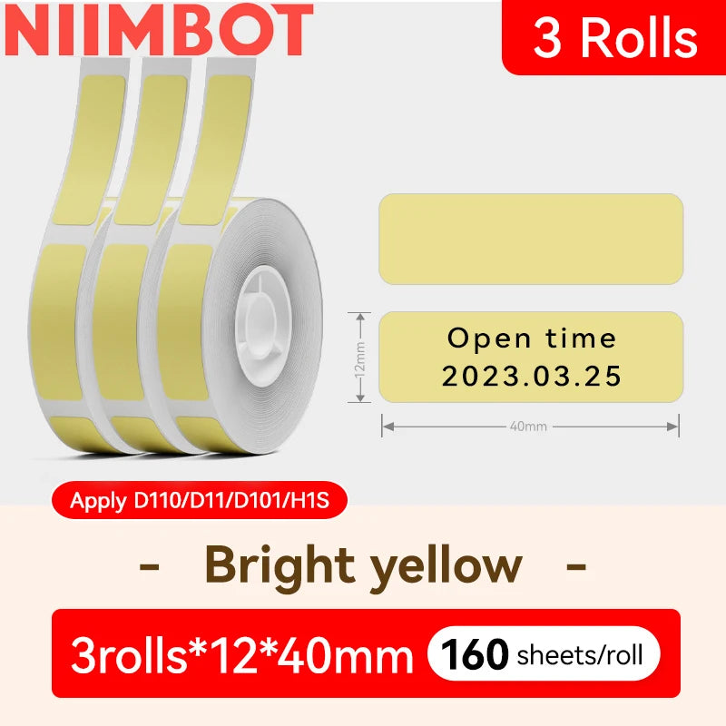 Niimbot D101 Wireless Thermal Label Printer, Inkless 10–25mm Pocket Sticker Maker