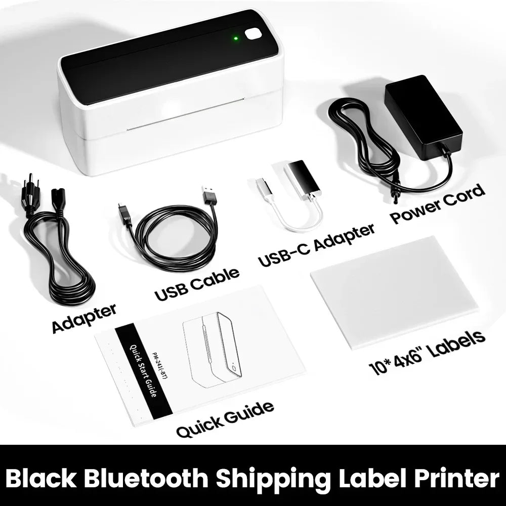 Phomemo PM-241-BT 4x6 Wireless Shipping Label Printer for Small Business