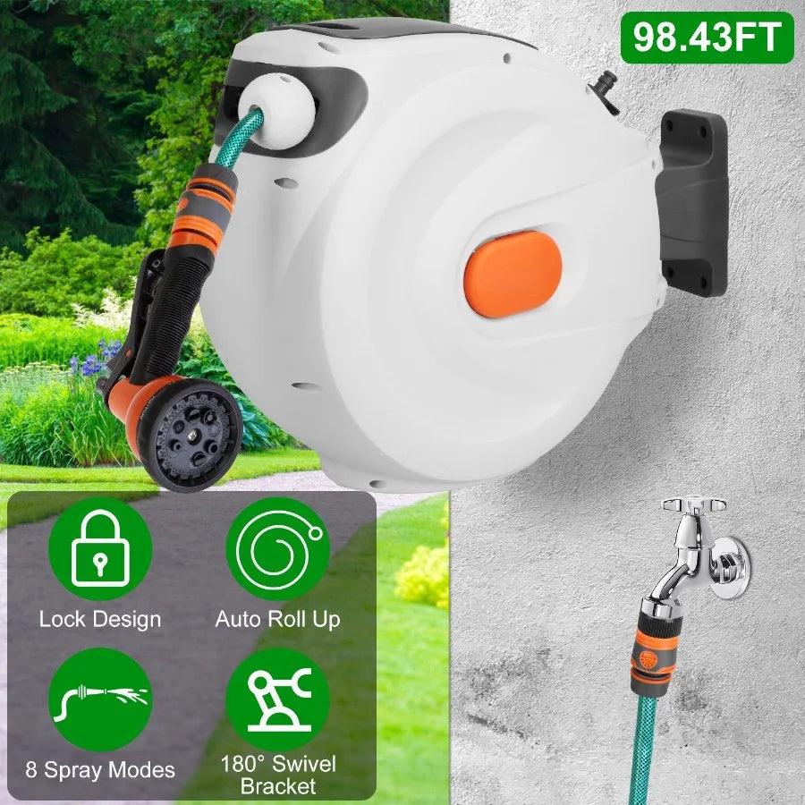 Automatic Retractable Garden Hose Reel