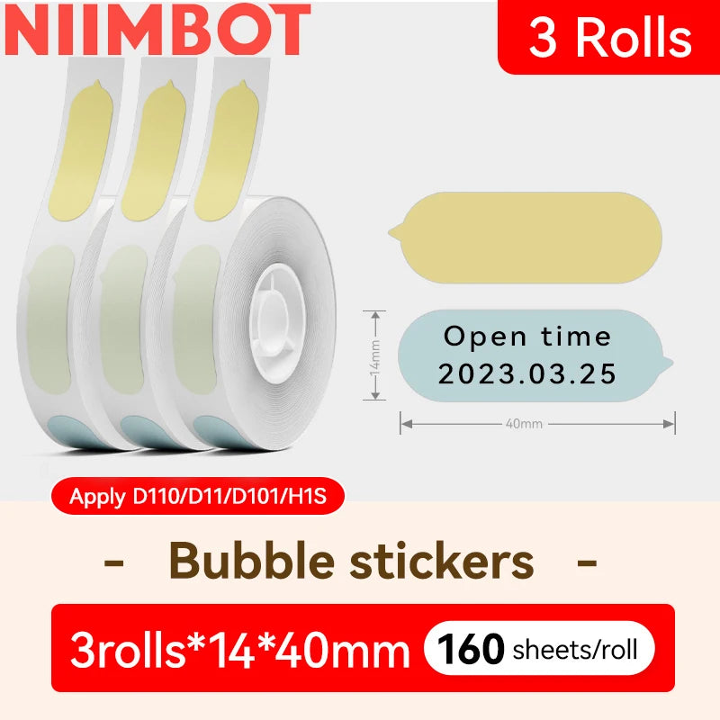 Niimbot D101 Wireless Thermal Label Printer, Inkless 10–25mm Pocket Sticker Maker