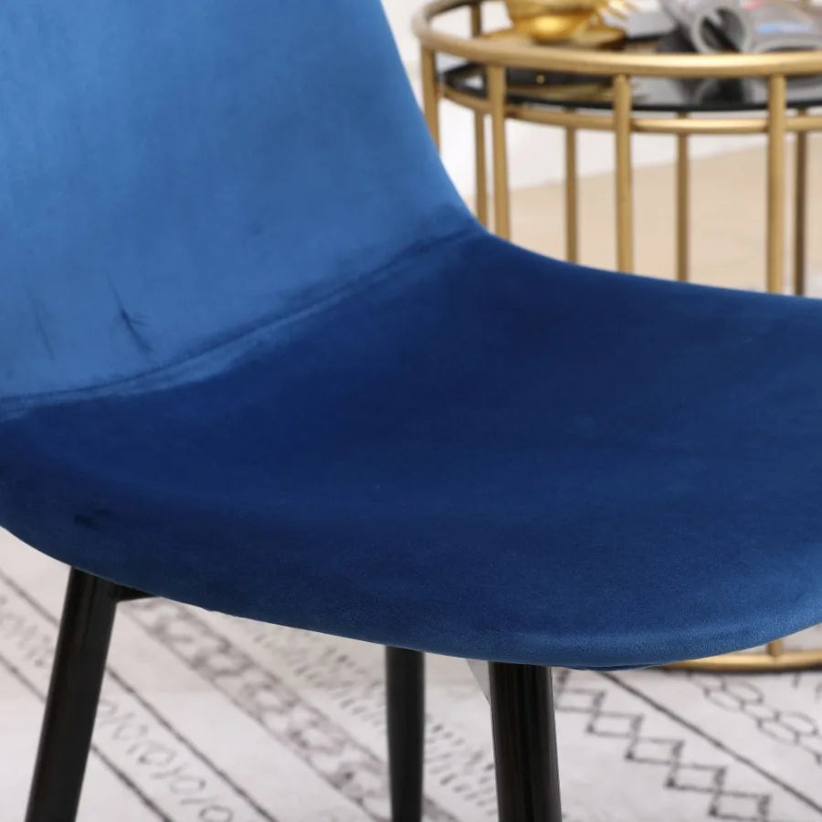 Lassan Blue Dining Chairs – Set of 4