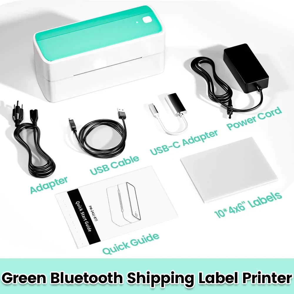 Phomemo PM-241-BT 4x6 Wireless Shipping Label Printer for Small Business