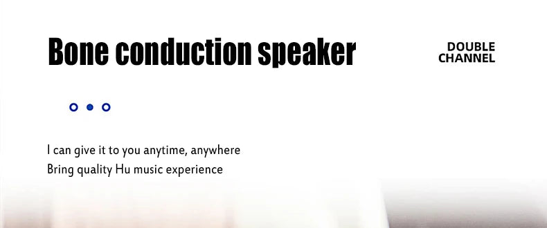 Bone conduction wireless speaker - sucker mount, TWS hi-fi sound enhanced bass, wearable loop, resonance features dynamic audio