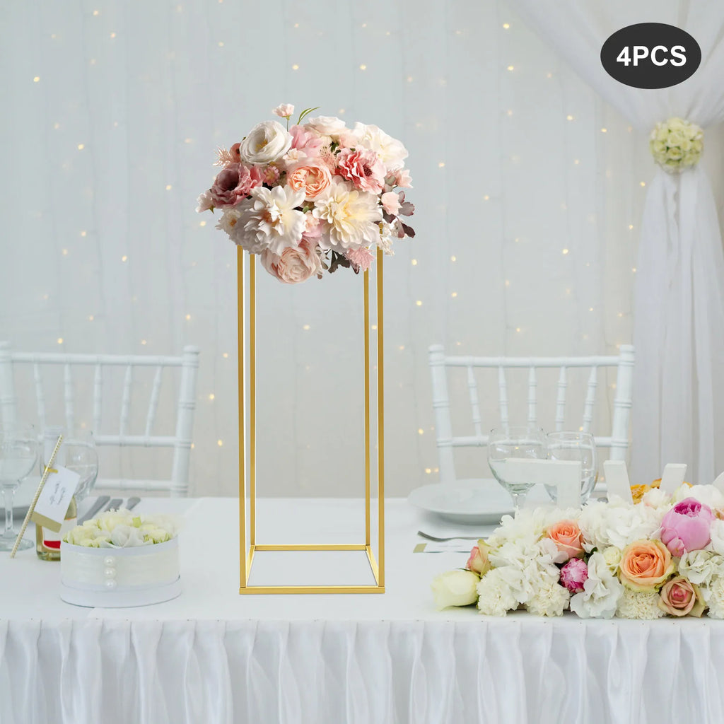 4PCS Gold Wedding Flower Stands – 60cm