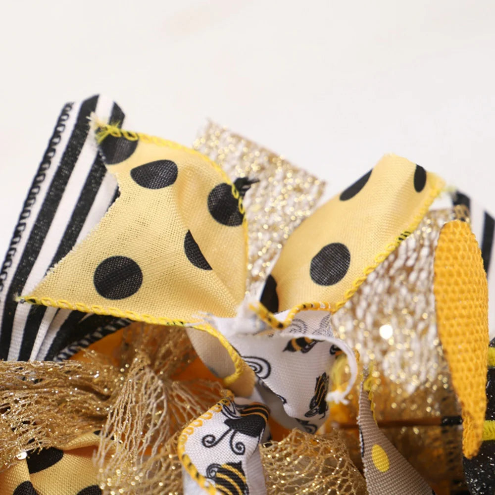 Bee Sunflower Front Door Wreath