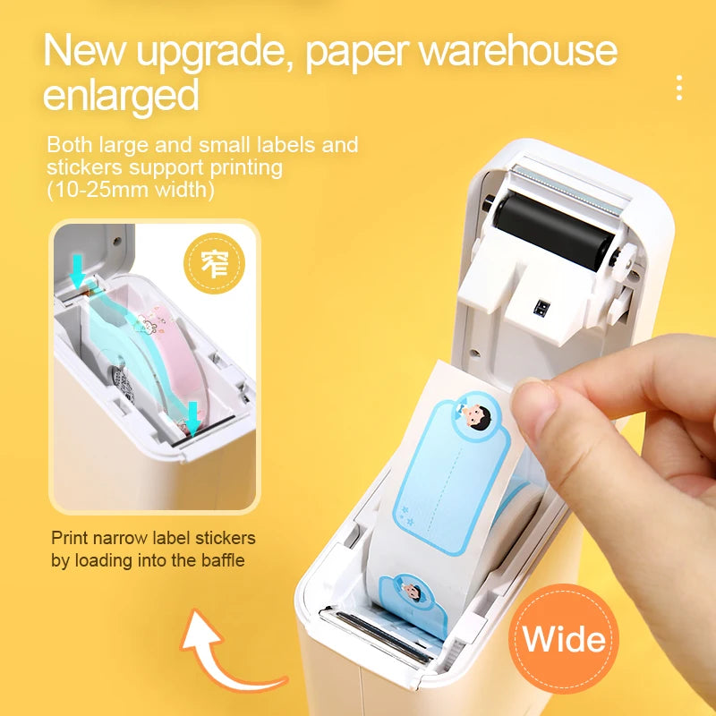 Niimbot D101 Wireless Thermal Label Printer, Inkless 10–25mm Pocket Sticker Maker