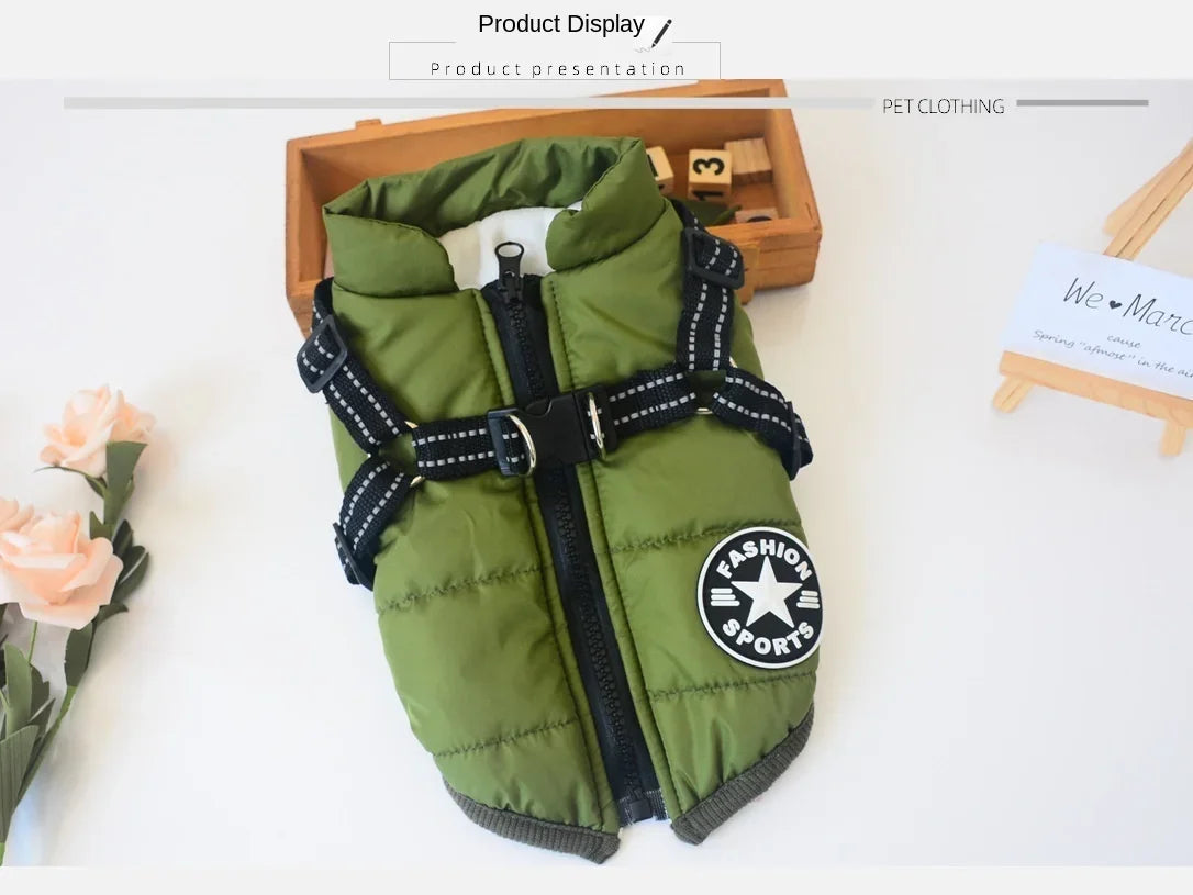 Waterproof Winter Dog Jacket – Warm Pet Coat for Small Dogs (Chihuahua, Shih Tzu, Pug)