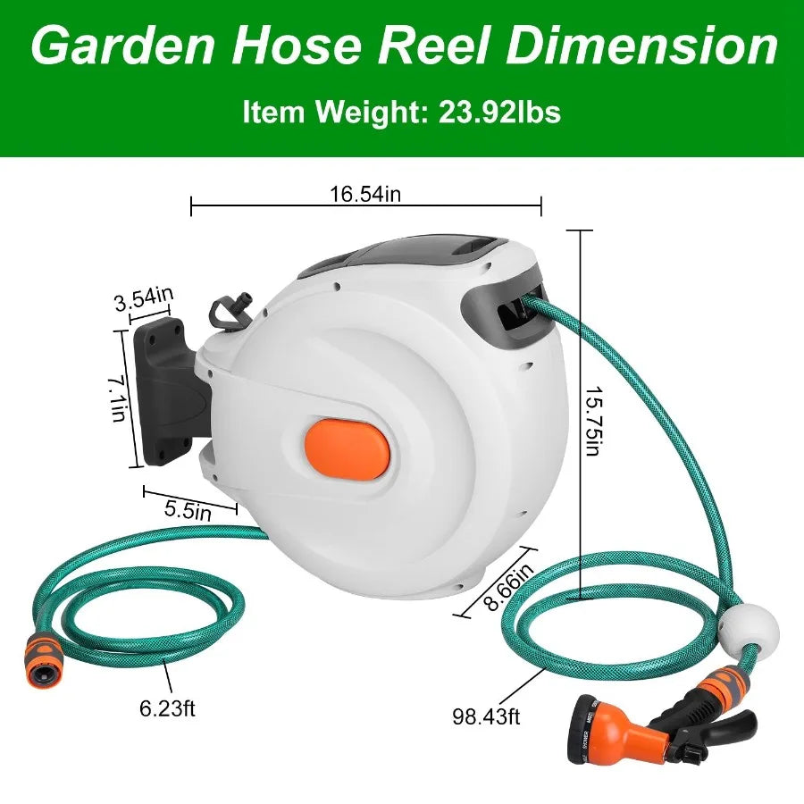 Automatic Retractable Garden Hose Reel