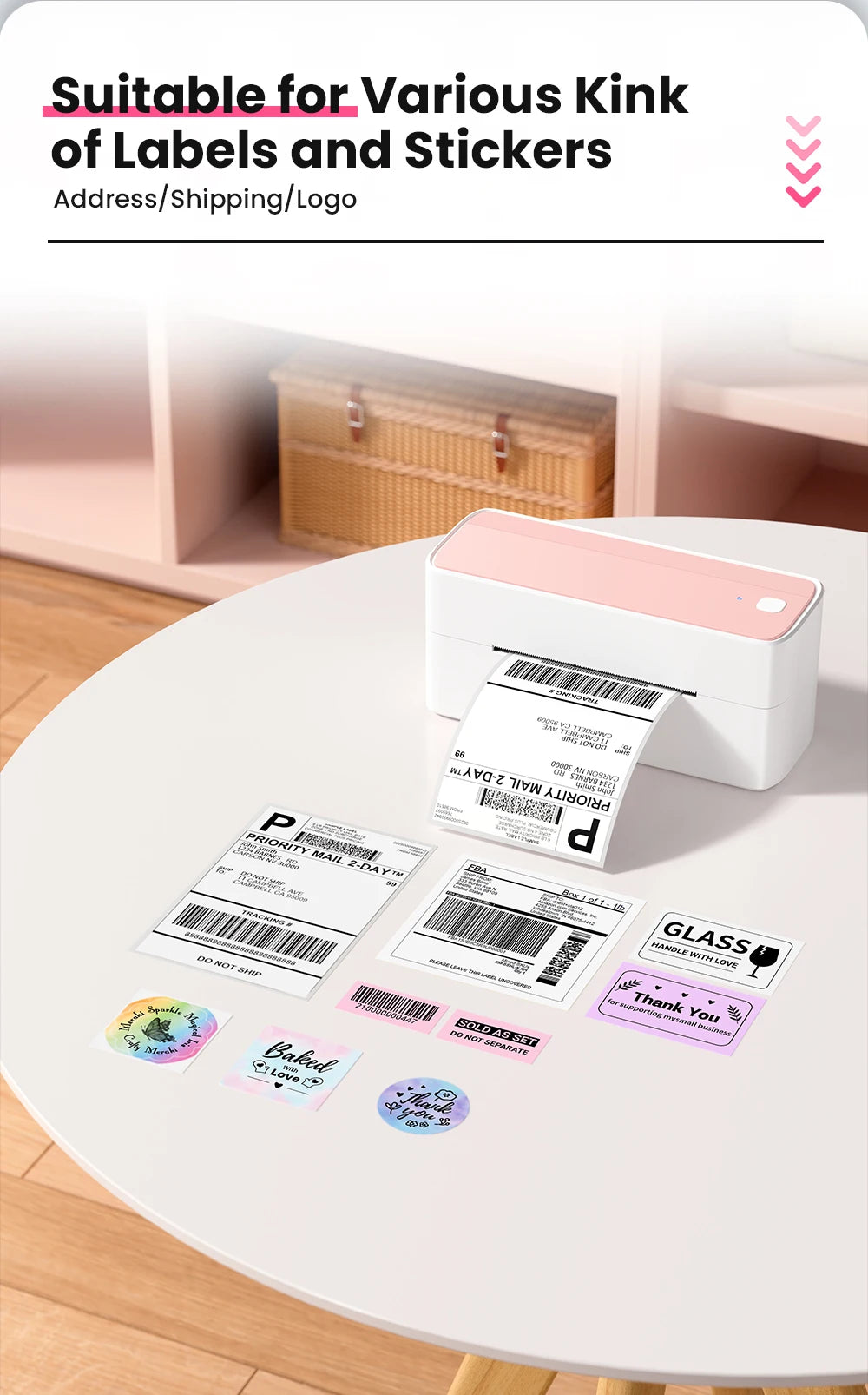 Phomemo PM-241-BT 4x6 Wireless Shipping Label Printer for Small Business
