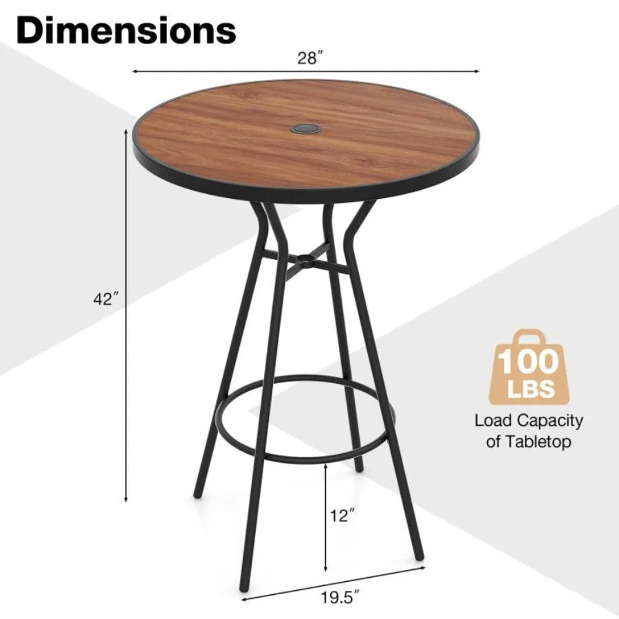 Outdoor Bar Table – 28 Inches