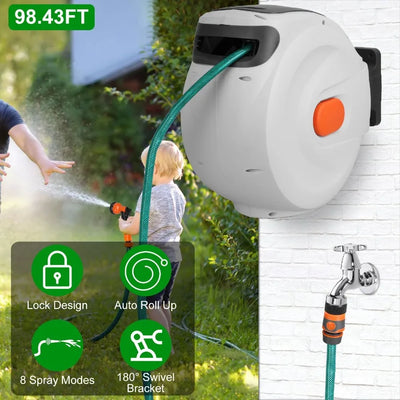 Automatic Retractable Garden Hose Reel