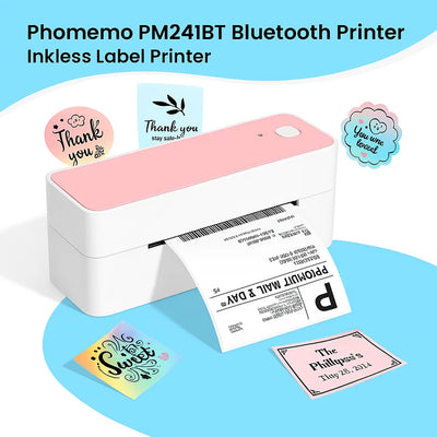 Phomemo PM-241-BT 4x6 Wireless Shipping Label Printer for Small Business