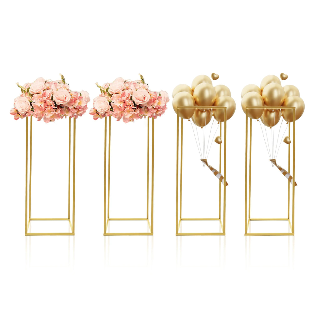 4PCS Gold Wedding Flower Stands – 60cm