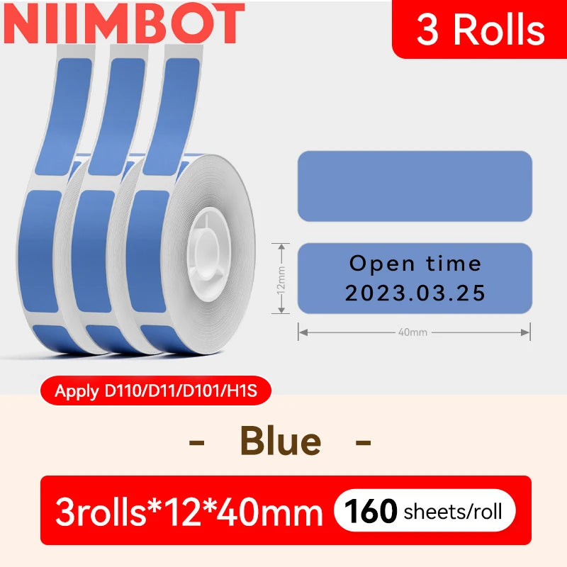 Niimbot D101 Wireless Thermal Label Printer, Inkless 10–25mm Pocket Sticker Maker