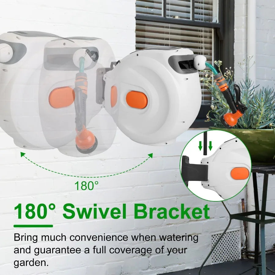 Automatic Retractable Garden Hose Reel