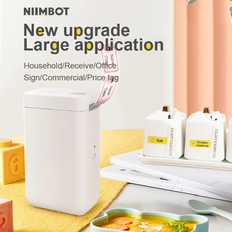 Niimbot D101 Wireless Thermal Label Printer, Inkless 10–25mm Pocket Sticker Maker