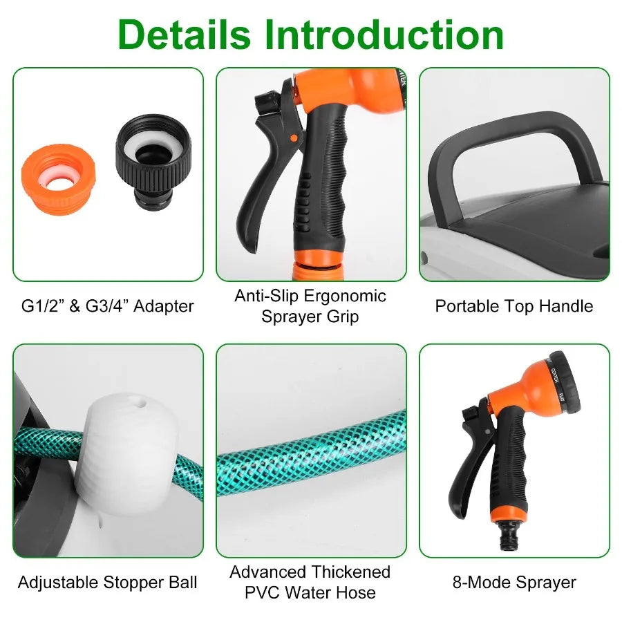 Automatic Retractable Garden Hose Reel